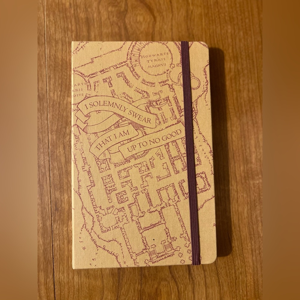 Moleskine Harry Potter "Mischief Managed" Notebook with Elastic Closure - NWOT